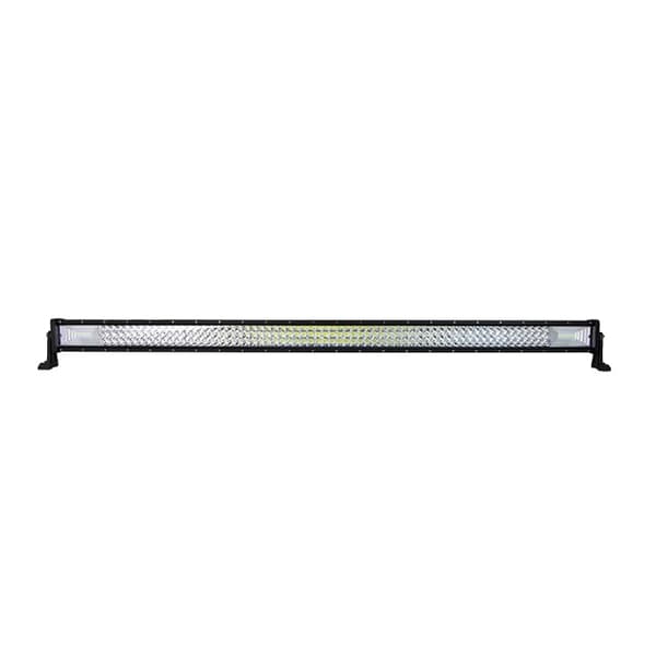 LED-lysbar, buet/ligelinje design, 7D 3-rækker teknologi., Lige 52 uden ledning