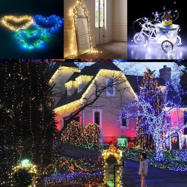 Valonauha / Led-nauha 10metriä - 100 kpl keltaista lamppua