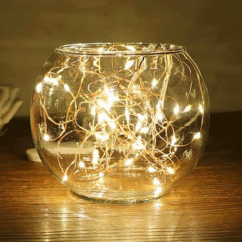 Valonauha / Led-nauha 10metriä - 100 kpl keltaista lamppua