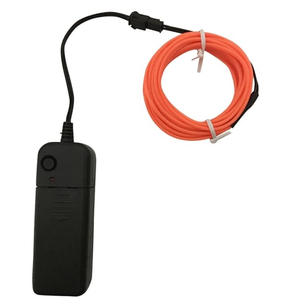 Paristokäyttöinen Led Glowstrip Neon Loop 3 metriä - oranssi