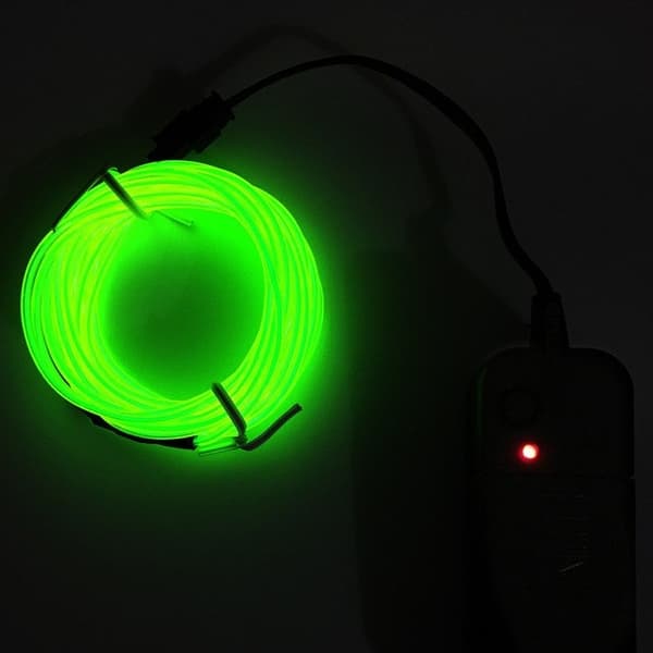 Glowstrip paristokäyttöinen LED-valonauha fosforipinnoitteella vihreä - 3 metriä