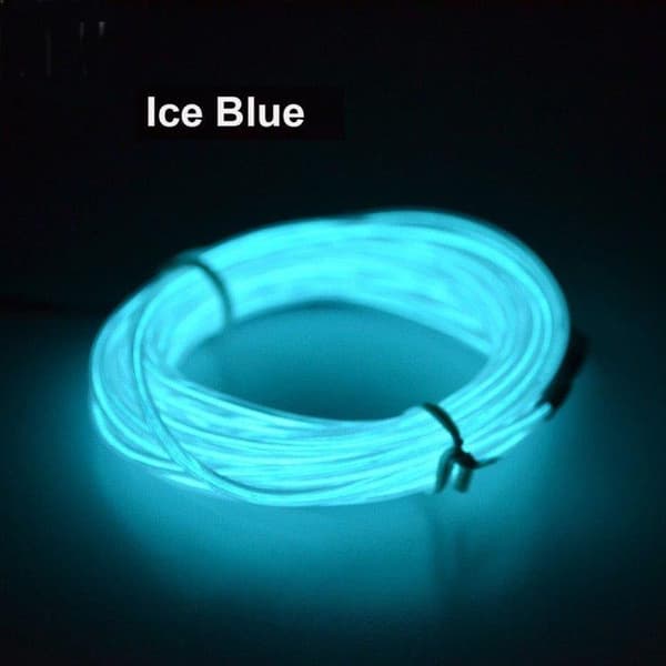 Batteridriven Led Wire Neon slinga 3 Meter - Cerise
