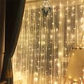 Miniatyrbillede 1 af 5: Lyssløjfe-gardin LED 3x3m - Varm hvid