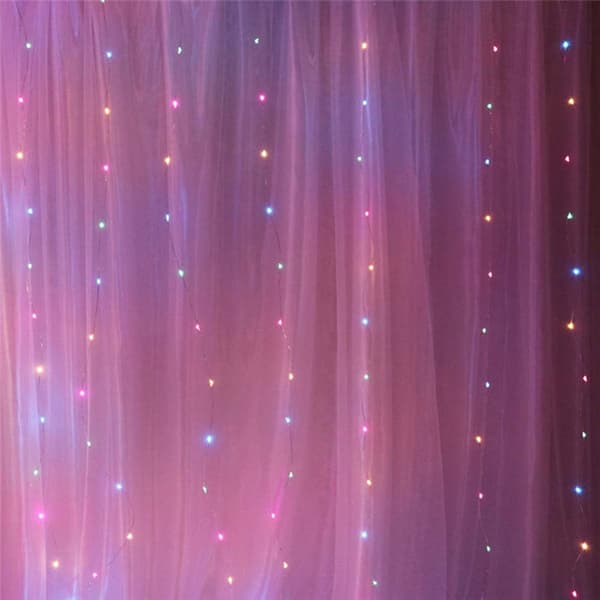 LED verho 3 x 3 metriä - Värilliset