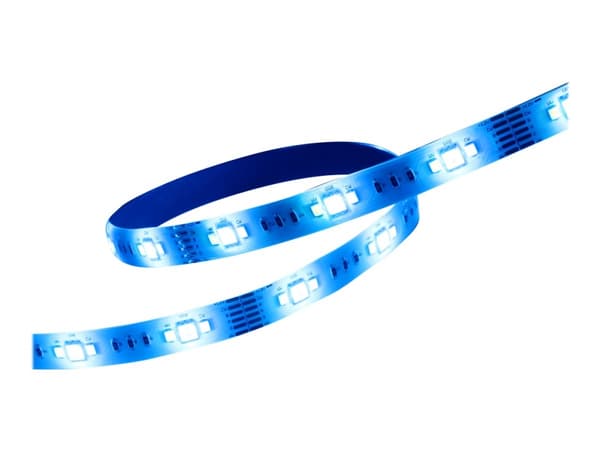 DELTACO SMART HOME - Ljusslinga - LED - 24 W - klass G - RGB/varmt till kallt vitt ljus - 2700-6500 K - 3 m - vit