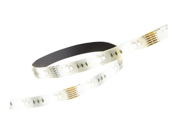 DELTACO SMART HOME - Ljusslinga - LED - 24 W - klass G - RGB/varmt till kallt vitt ljus - 2700-6500 K - 3 m - vit
