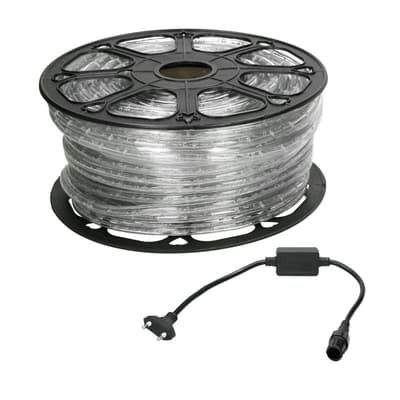 LED lys slange lys slange interiør køligt lys rør 50m hvid IP44