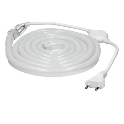 ECD Germany Neon LED Strip 1m - SMD 2835-120 LED / m - 9W / m - 230 - neutraali valkoinen 4500K - ilman valopisteitä - Joustava - Vedenpitävä IP68 -
