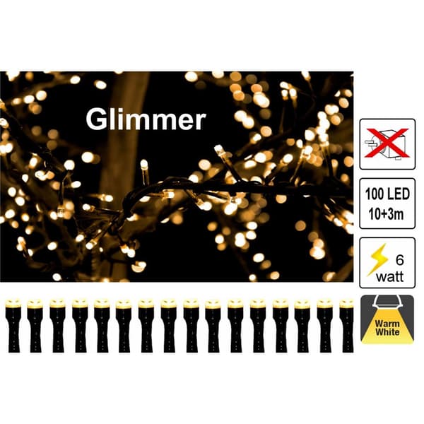 Glimmer 10m lysløyfe 6W