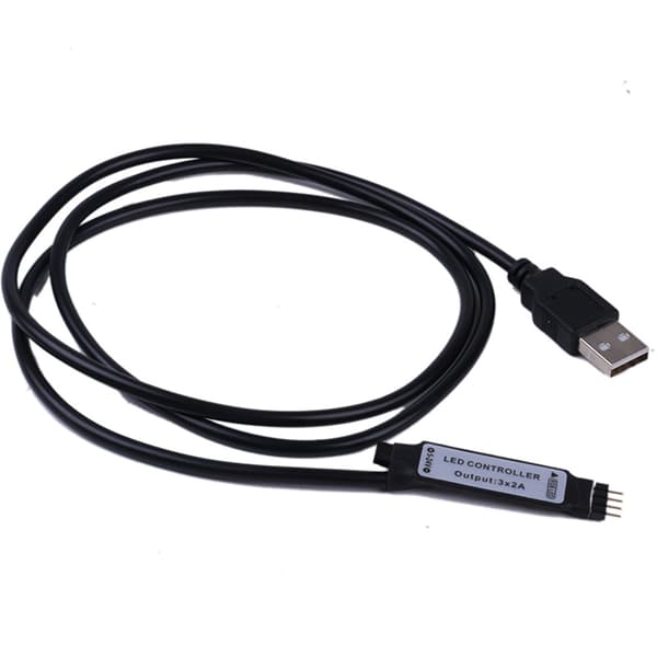Led Kæde 5050 USB rgb farve Remote 24-knappers - 3 meter Vandtæt