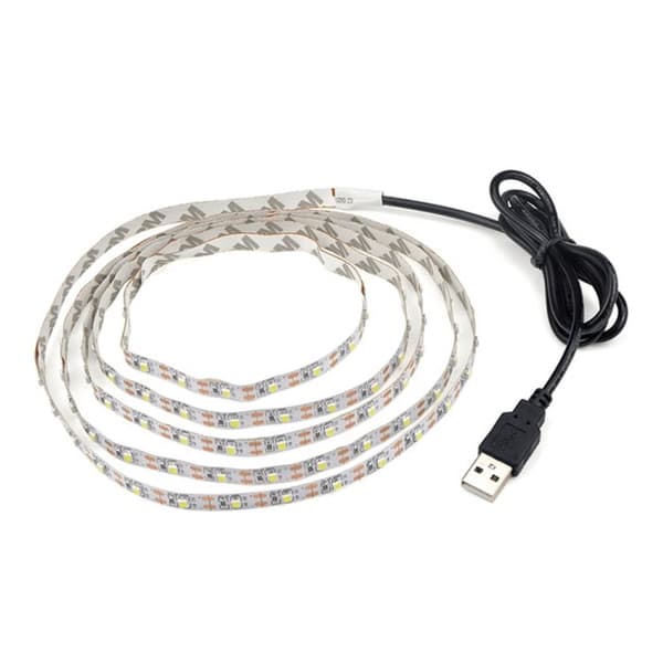 LED Slinga med Vit Belysning USB 3m