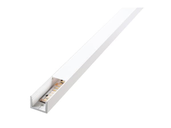 SG ARMATUREN StripLine 1,8m Hvid profil påbygget
