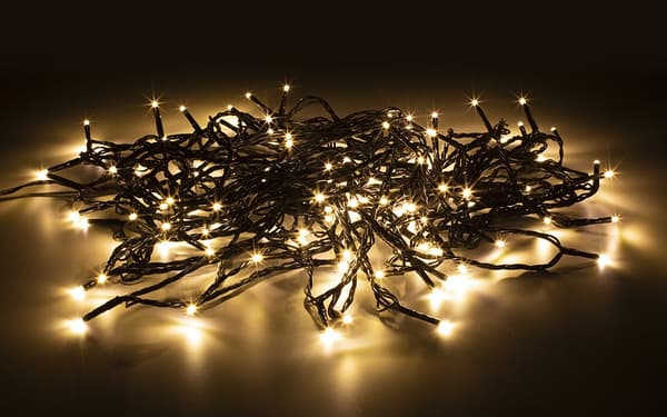 WiFi light chain, 15m, 120 led, adapter, IP44, WW