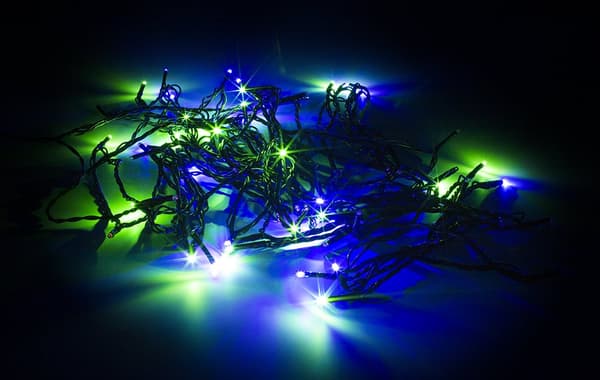 WiFi light chain, 10m, 80 led, adapter, IP44, RGB