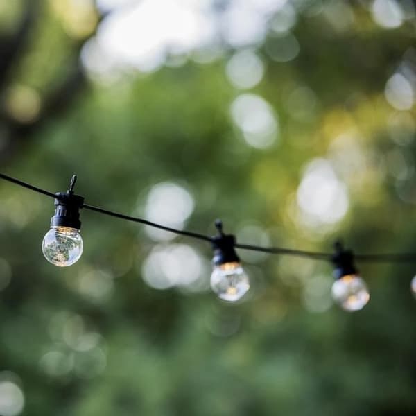 LUMIJARDIN Garland 20 LED-glödlampor - Varm vit - Anslutningsbar Party klar