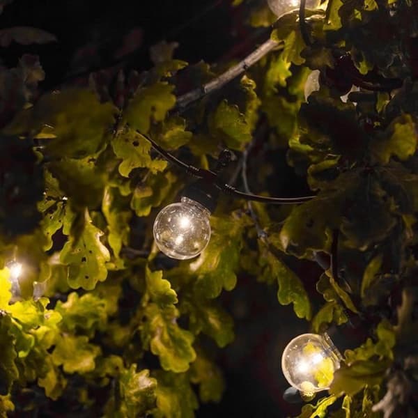 LUMIJARDIN Solkrans 10 LED-glödlampor - Varm vit - Festklart solceller