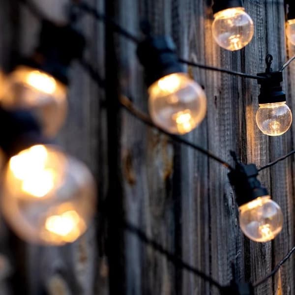 LUMIJARDIN Solkrans 10 LED-glödlampor - Varm vit - Festklart solceller
