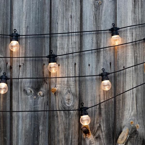 LUMIJARDIN Solkrans 10 LED-glödlampor - Varm vit - Festklart solceller