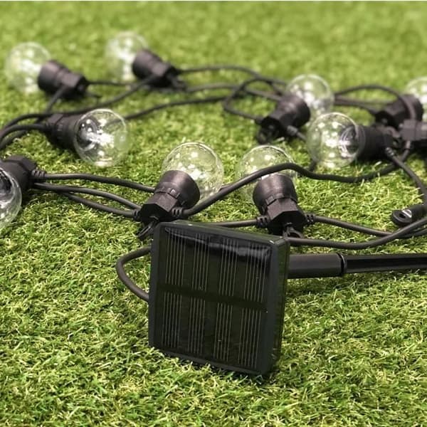 LUMIJARDIN Solkrans 10 LED-glödlampor - Varm vit - Festklart solceller