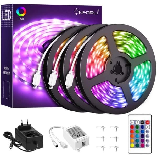 LED-List Stripe med RGB LED-Strip 15 meter SMD 5050 ljusslinga
