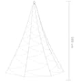 Pikkukuva 7 / 7: vidaXL Seinäkuusi metallikoukulla 720xLED sininen 5 m sisä/ulko
