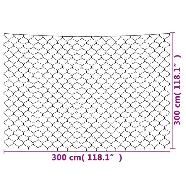 vidaXL Ljusnät flerfärgad 3x3 m 306 LED inne/ute