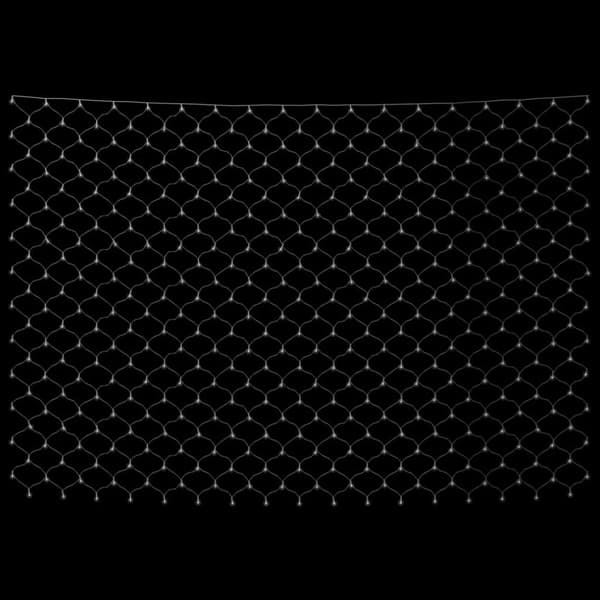 vidaXL Ljusnät kallvit 4x4 m 544 LED inne/ute