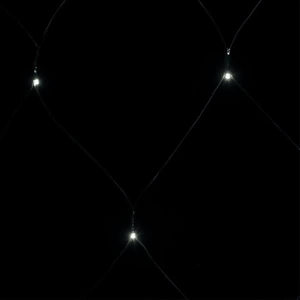 vidaXL Ljusnät kallvit 4x4 m 544 LED inne/ute