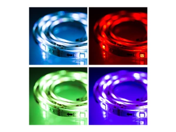 DELTACO GAMING - Ljusslinga - LED - 12 färger - 50 cm (paket om 2)