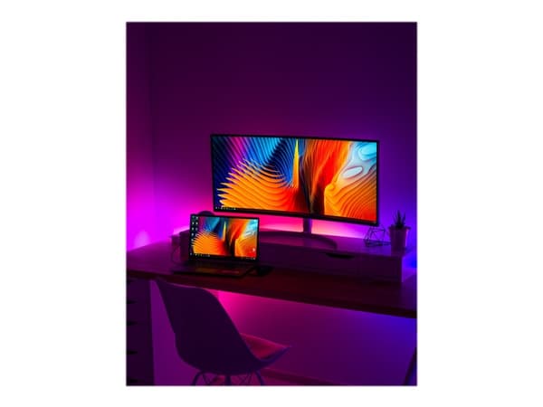 DELTACO GAMING - Ljusslinga - LED - 12 färger - 50 cm (paket om 2)
