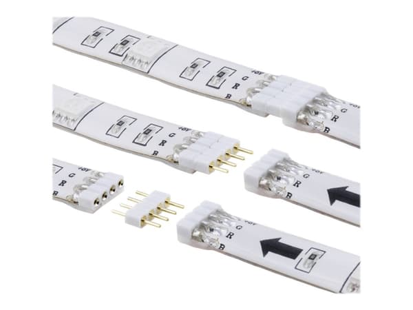 DELTACO GAMING - Ljusslinga - LED - 12 färger - 50 cm (paket om 2)