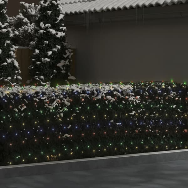 vidaXL lysnet 4x4 m 544 LED'er inde/ude flerfarvet lys