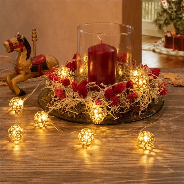 10 LED lyskæde "Ornamenter"