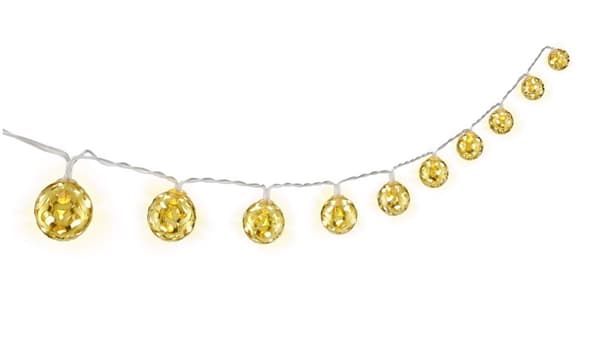 10 LED lyskæde "Ornamenter"