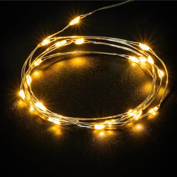 Goobay LED-slinga Silvertråd med timer