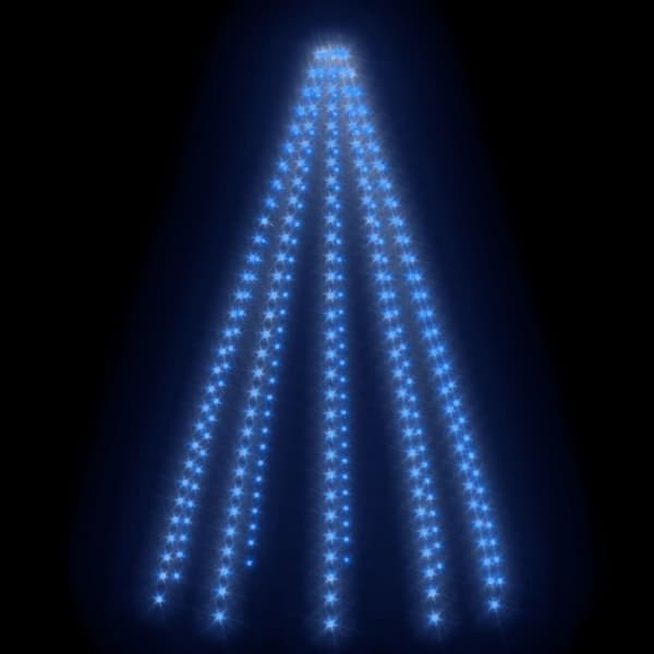 vidaXL Nettlys for jultre med 300 LED blå 300 cm