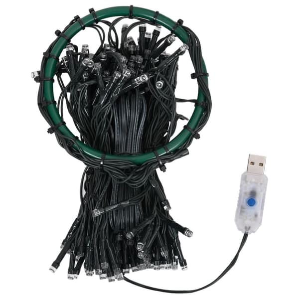 vidaXL Nettlys for jultre med 300 LED blå 300 cm