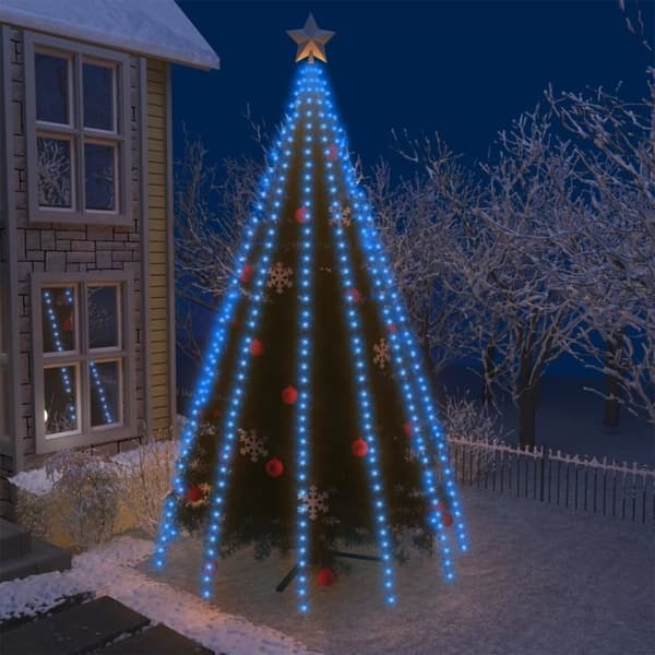 vidaXL Joulukuusen valot 500 LED-valoa sininen 500 cm sisä/ulko