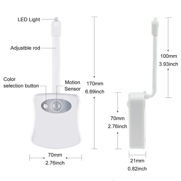 SiGN LED-belysning för Toalettstol (rörelsesensor)