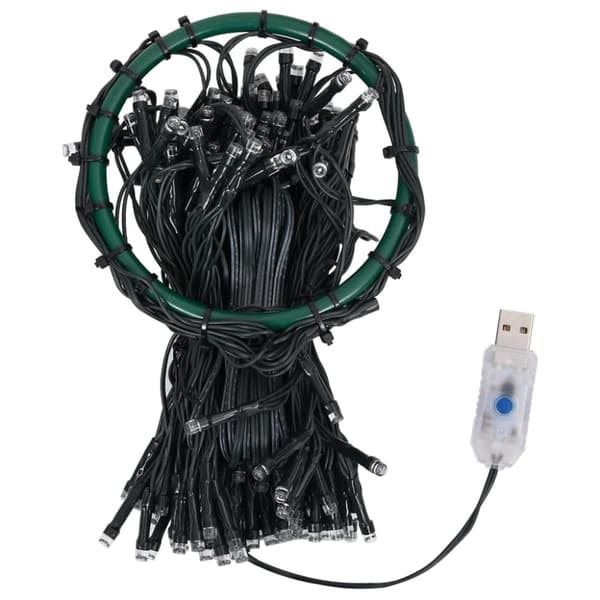 vidaXL Nettlys for jultre med 250 LED blå 250 cm