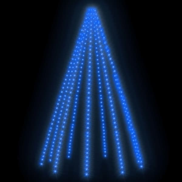 vidaXL Joulukuusen valoverkko 400 LED-valoa sininen 400 cm