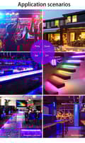 Miniatyrbillede 5 af 9: Fleksibel 10m RGB LED strip / Lyssløjfe / LED-Strip Bluetooth APP
