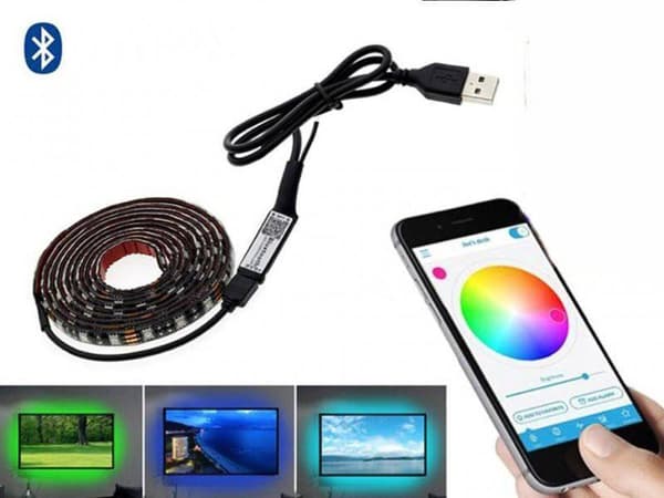 Flexibel 5m RGB LED-list / Ljusslinga / LED-Strip Bluetooth APP