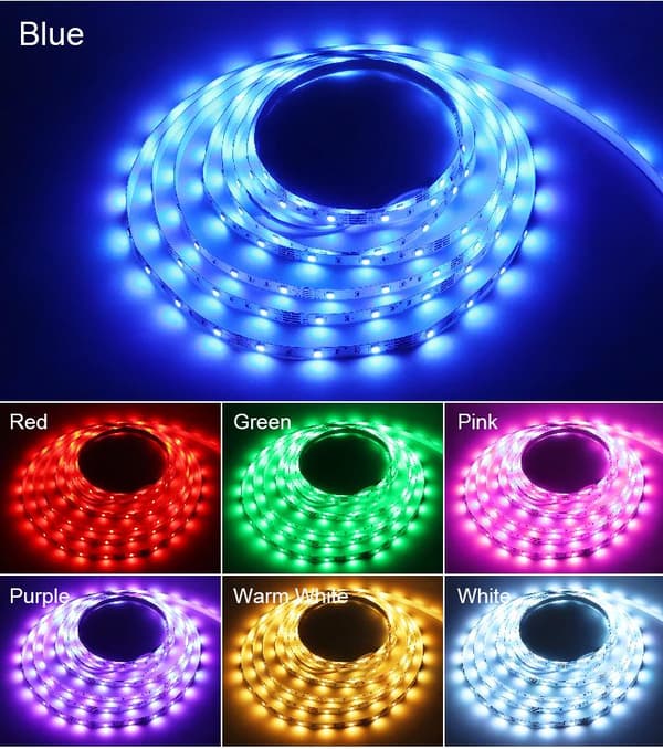 Fleksibel 5m RGB lyssløjfe / LED strip / LED-Strip Bluetooth APP