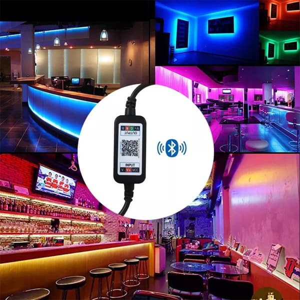 Fleksibel 5m RGB lyssløjfe / LED strip / LED-Strip Bluetooth APP