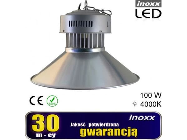 Nvox Industrial LED-lampe 100w high bay cob 4000k nøytral 10000lm