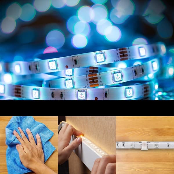 2m LED-Strip Lights med RGB / Lyslenke / LED-list - USB