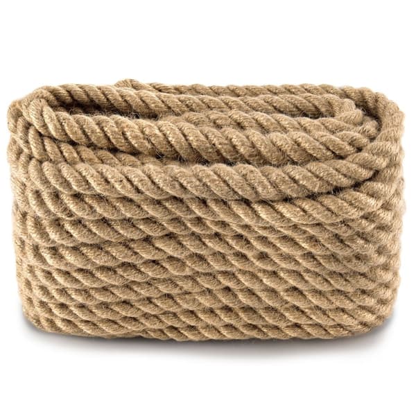 Jute garn snor snor - snor band garn pakke snor hamp reb reb garn jute garn havegarn ø 10 mm 10m
