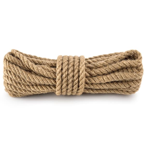 Jute garn snor snor - snor band garn pakke snor hamp reb reb garn jute garn havegarn ø 10 mm 10m