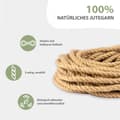Miniatyrbillede 4 af 6: Jute garn snor - snor band garn pakke snor hamp reb reb garn jute garn havegarn ø 16 mm 20m